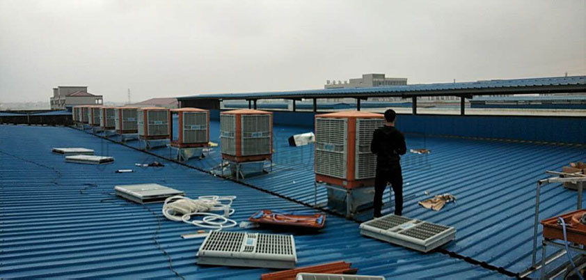 鋼結構車間如何降溫？鋼結構廠冷風機降溫方案